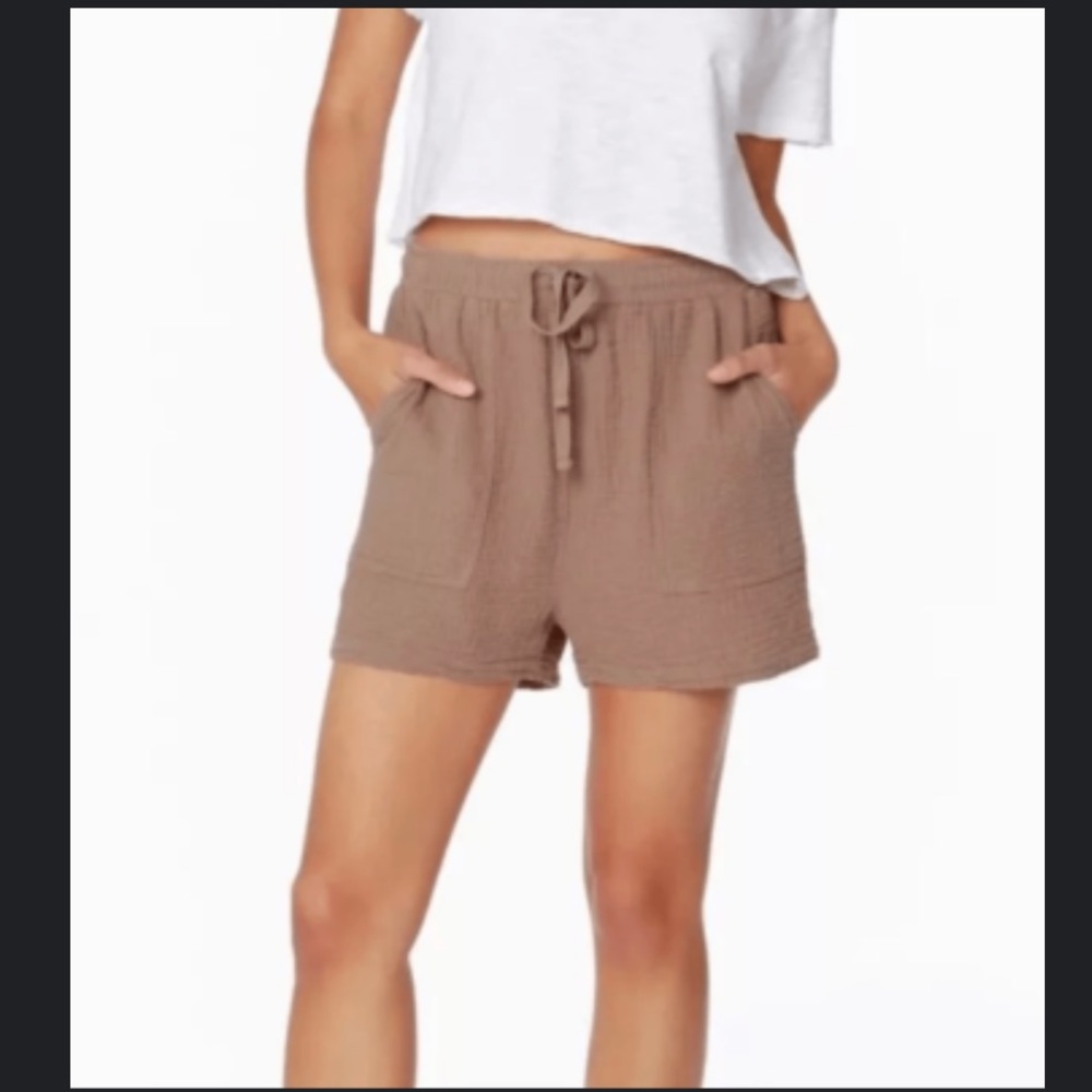 Bobi Women's gauze tan Casual Shorts